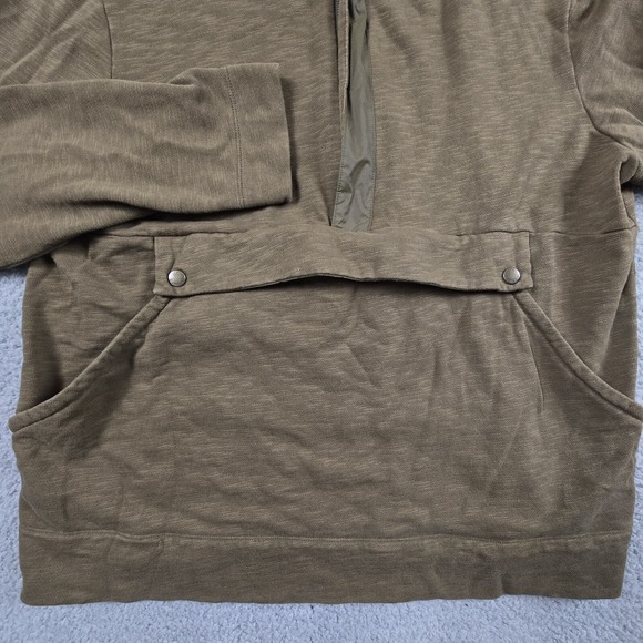 LL Bean Signature Pullover 1/2 Zip Mens Large Slim Fit Front Zip Pocket - Picture 4 of 10